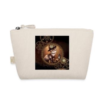 Petit chaton steampunk - Trousse biologique - nature - Devant