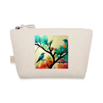 Birds Sitting on tree - Organic Pouch - nature - Front