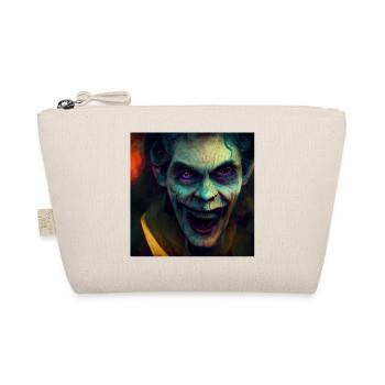 Halloween Scary Joker - Organic Pouch - nature - Front
