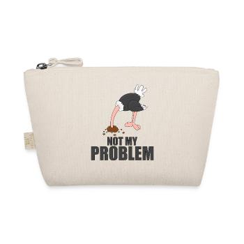 STRAUß - NOT MY PROBLEM - TIER - TIERISCH - Bio-Täschchen - Natur - Vorne