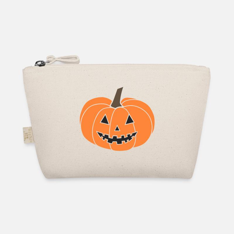 Kürbis-Jack-o'-Laterne - Bio-Täschchen - Natur