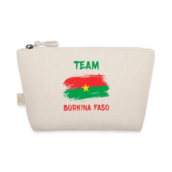 Team Burkina Faso flag design - Organic Pouch - nature - Front