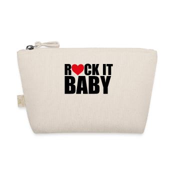 ROCK IT BABY - MUSIK - KIND - MUSIKER - Bio-Täschchen - Natur - Vorne