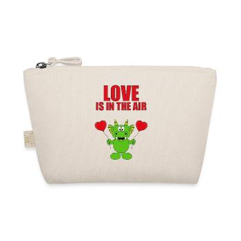 LOVE IS IN THE AIR - DRAGON - DRACHE - LIEBE - Bio-Täschchen - Natur - Vorne
