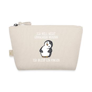 Zoo Süß Tier Pinguin Statement Seevogel - Bio-Täschchen - Natur - Vorne