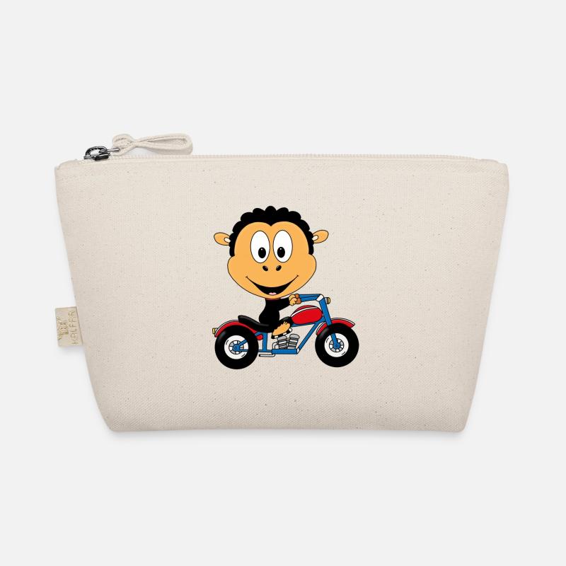 SCHAF - MOTORRAD - BIKER - TIERISCH - TIER Bio-Täschchen