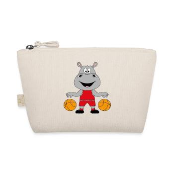 NILPFERD - FLUSSPFERD - HIPPO - BASKETBALL - Bio-Täschchen - Natur - Vorne