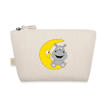 NILPFERD - MOND - TIER - KIND - BABY - Bio-Täschchen - Natur - Vorne
