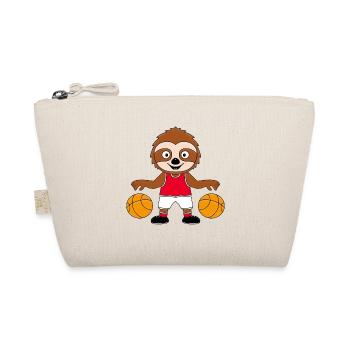 FAULTIER - BASKETBALL - SPORT - TIER - BABY - Bio-Täschchen - Natur - Vorne