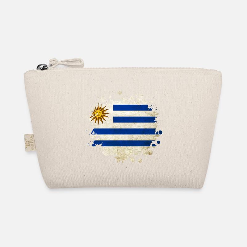 Uruguay Klecks Flaggen Design Bio-Täschchen