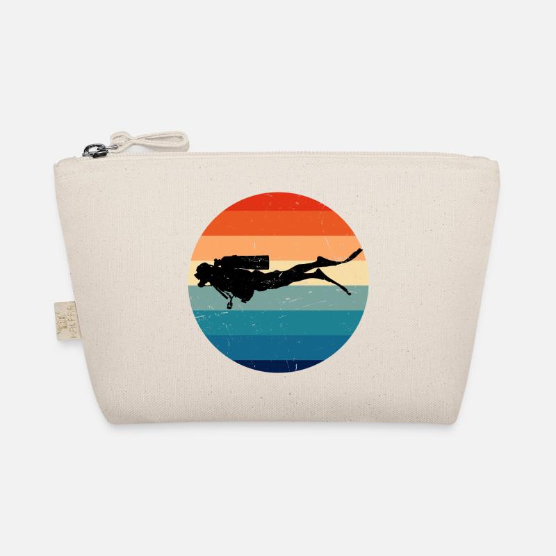 Diver Diving Women's Diving Men Scuba Diving Organic Pouch