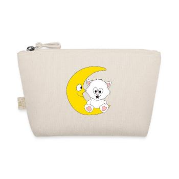 KATZE - KATER - MOND - TIER - KIND - BABY - Bio-Täschchen - Natur - Vorne