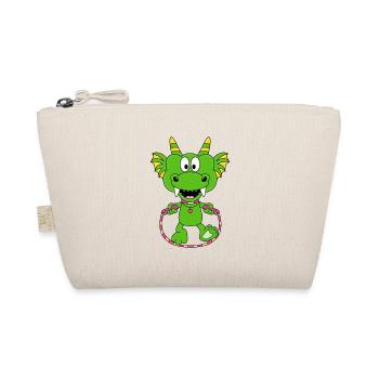 DRACHE - SPRINGSEIL - FITNESS - KIND - BABY - Bio-Täschchen - Natur - Vorne