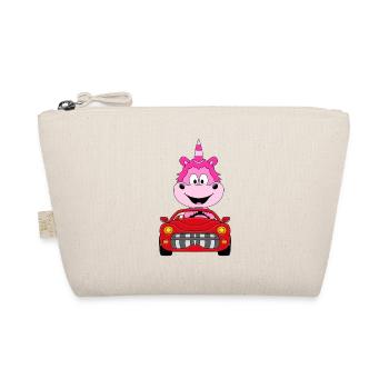 AUTO - CABRIO - EINHORN - KIND - BABY - TIERISCH - Bio-Täschchen - Natur - Vorne