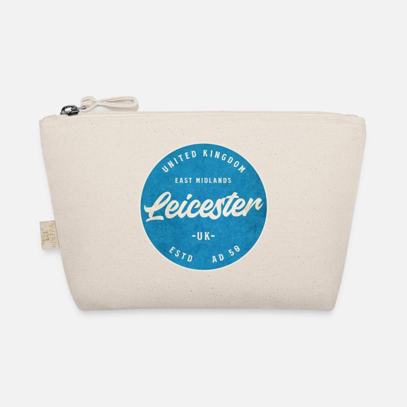 Leicester UK Vintage Circle Logo Organic Pouch