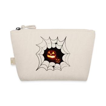 Luminous pumpkin smiling pumpkin - Organic Pouch - nature - Front