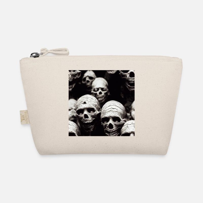 Skulls - Organic Pouch - nature