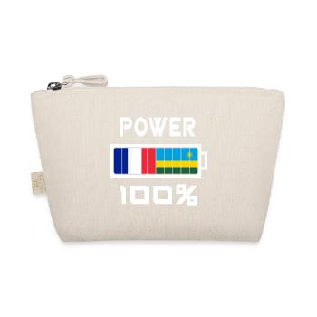 Rwanda and France Power 100 - Organic Pouch - nature - Front