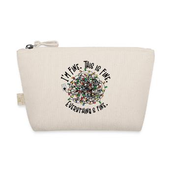 Funny Christmas - I'm Fine. This is Fun. Everythin - Organic Pouch - nature - Front