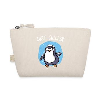 Kalt Schnee Pinguin Eis Cool Statement Tier Vogel - Bio-Täschchen - Natur - Vorne