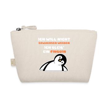 Lustig Statement Tier Vogel Pinguin Seevogel Zoo - Bio-Täschchen - Natur - Vorne