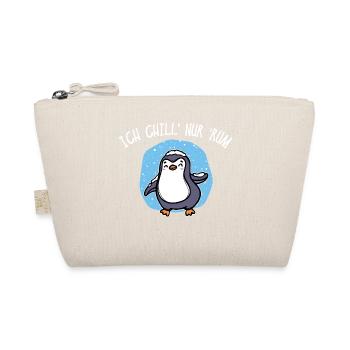 Pinguin Kälte Schnee Statement Tier Vogel Eis - Bio-Täschchen - Natur - Vorne