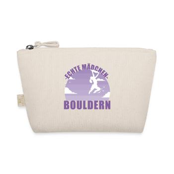 Bouldern Mädchen Hobby Boulderin Berge Geschenk - Bio-Täschchen - Natur - Vorne