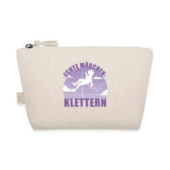 Klettern Mädchen Hobby Kletterin Berge Geschenk - Bio-Täschchen - Natur - Vorne