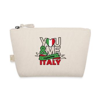 Adventure Italy Travel Holiday Saying Partner Look - Organic Pouch - nature - Front