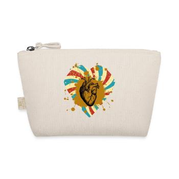 Cœur Vintage - Trousse biologique - nature - Devant