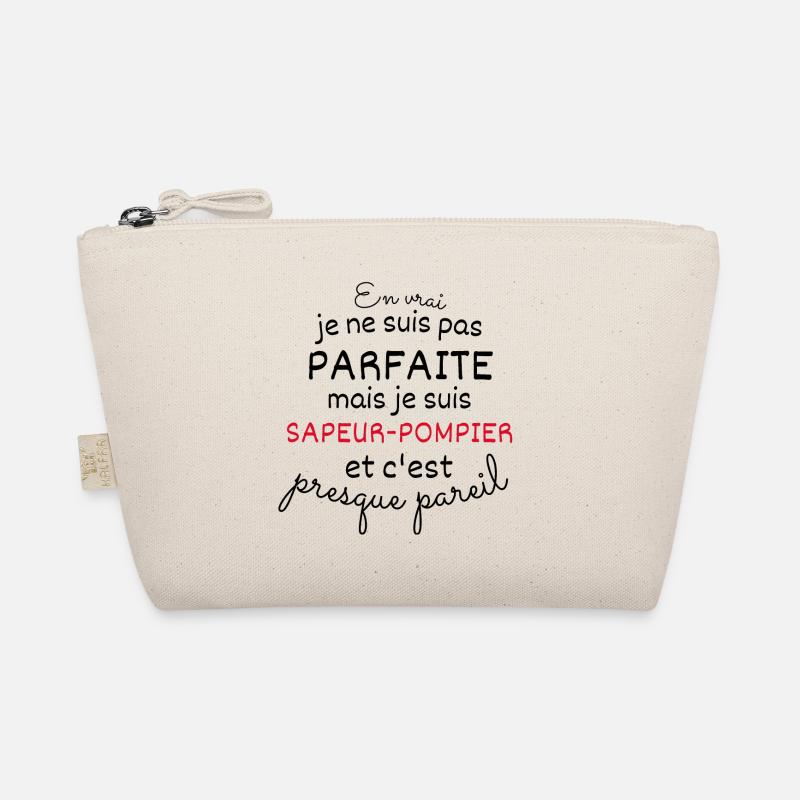 In Real Not Perfect But I am a Firefighter Organic Pouch