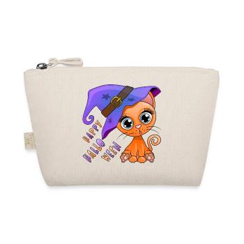 Lovely Halloween’s Kitten - Orange - Organic Pouch - nature - Front