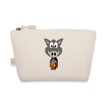 HALLOWEEN - WILDSCHWEIN - TIER - KIND - BABY - Bio-Täschchen - Natur - Vorne