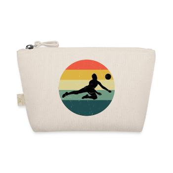 Damen Volleyballspieler Volleyballer Volley - Bio-Täschchen - Natur - Vorne