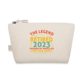 Retired 2023 i work my whole life for this shirt - Organic Pouch - nature - Front