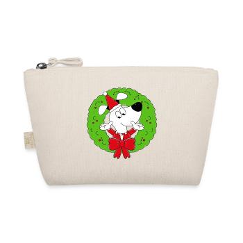 HUND - WEIHNACHTEN - TIER - KIND - BABY - Bio-Täschchen - Natur - Vorne