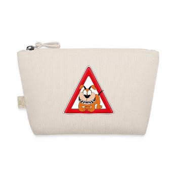 ACHTUNG! WACHHUND - HUND - TIER - KIND - BABY - Bio-Täschchen - Natur - Vorne