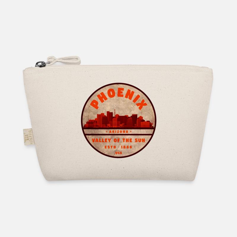 Phoenix Skyline Retro Abzeichen Bio-Täschchen