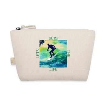Surfeurs sur des vagues colorées - Trousse biologique - nature - Devant