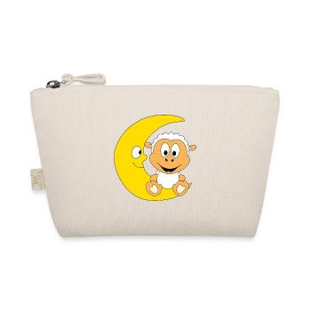 MOND - SCHAF - TIER - TIERISCH - KIND - BABY - Bio-Täschchen - Natur - Vorne