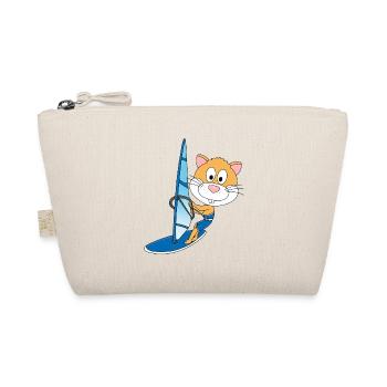 WINDSURFER - WASSERSPORT - HAMSTER - KIND - BABY - Bio-Täschchen - Natur - Vorne
