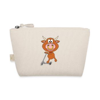 BULLE - RIND - STIER - KUH - ROLLER - TIER - KIND - Bio-Täschchen - Natur - Vorne