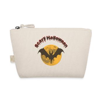 Sprüche, Halloween Outfit, monde, Fledermäuse - Bio-Täschchen - Natur - Vorne