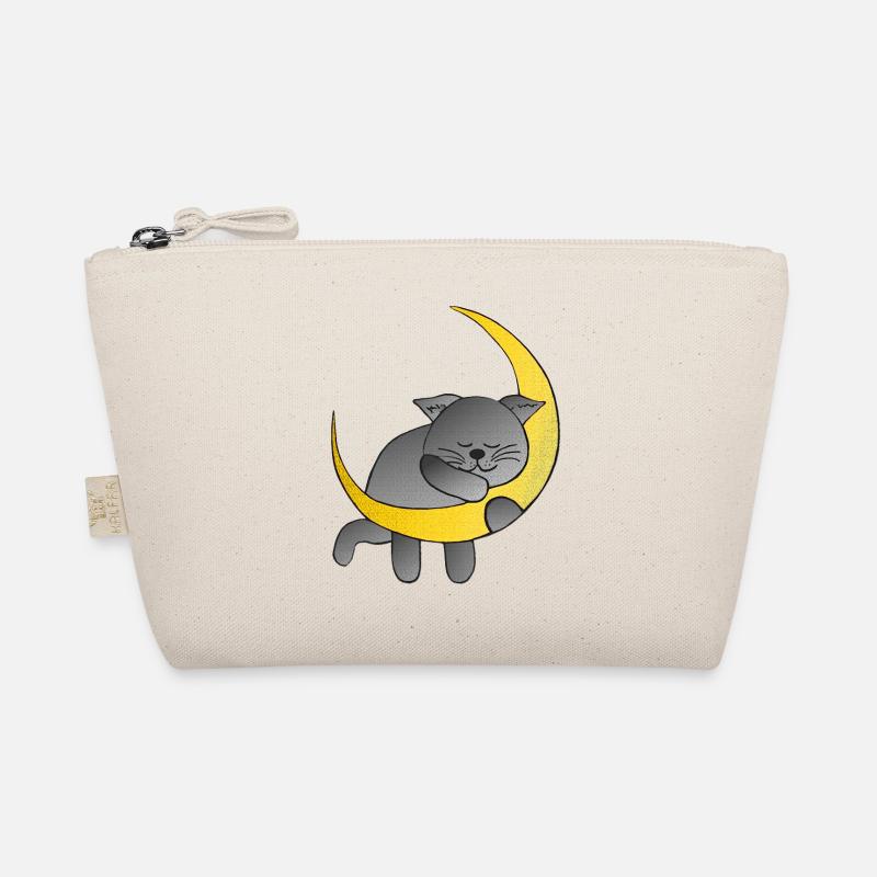 Monde, Katzen design, schlafend Bio-Täschchen