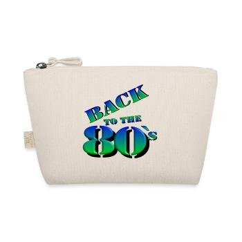 80s Party Retro Fun Shirt , back 80 (25) - Organic Pouch - nature - Front