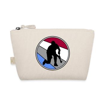 Hockey field hockey Hockey player "short corner" - Organic Pouch - nature - Front