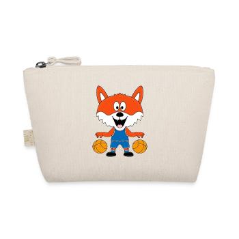 BASKETBALL - SPORT - FUCHS - TIER - KIND - BABY - Bio-Täschchen - Natur - Vorne