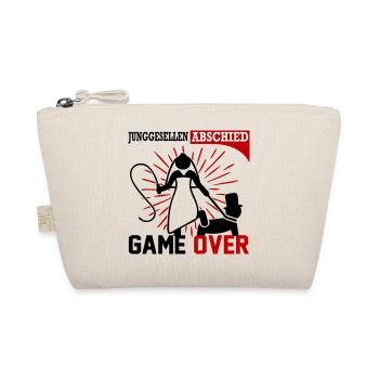 Junggesellenabschied Game Over Peitsche Married - Bio-Täschchen - Natur - Vorne