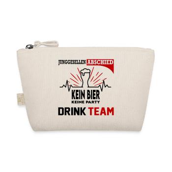 Junggesellenabschied Bier Drink Team Party Saufen - Bio-Täschchen - Natur - Vorne