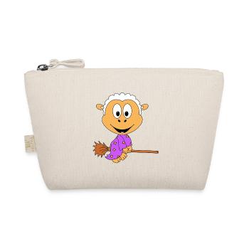HALLOWEEN - HEXE - SCHAF - TIER - KIND - BABY - Bio-Täschchen - Natur - Vorne